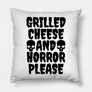 Grilled Cheese And Horror Please Pillow