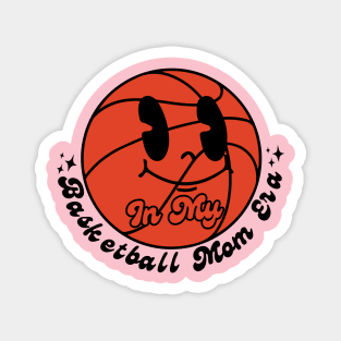 In My Basketball Mom Era Retro Basketball Magnet