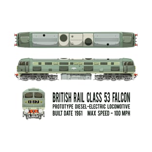 British Rail Class 53 Falcon Prototype Locomotive Train Diagrams Gift T-Shirt