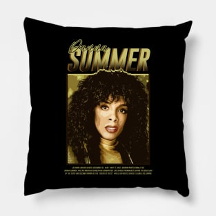 donna summer disco vintage Pillow