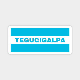 Tegucigalpa City in Honduras Flag Colors Magnet