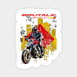 Brutalle 800rr City Motorcycle Magnet