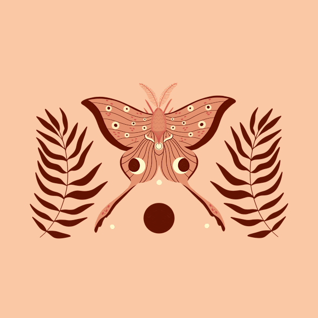 Luna moth illustration, Moon moth Butterfly Art by WeirdyTales