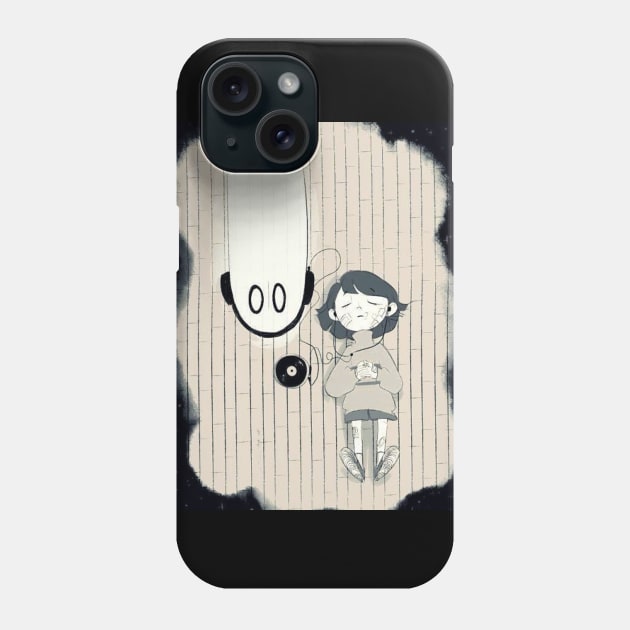 Napstablook after a great meal Phone Case by SpearMintT