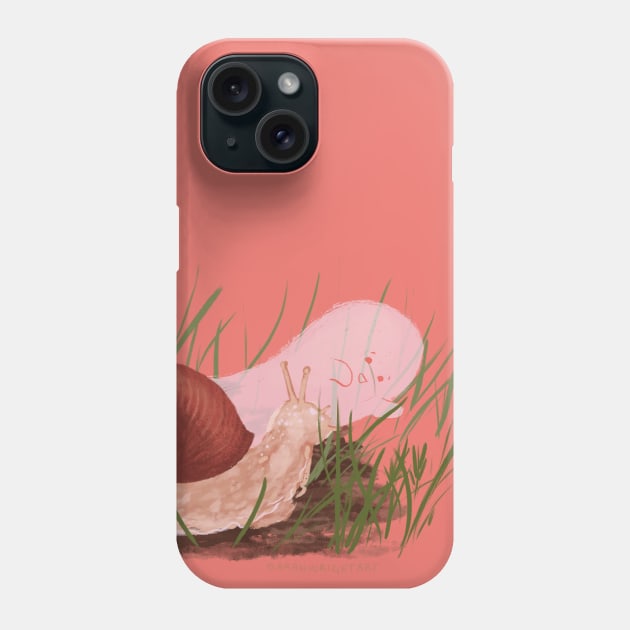 Ghost and Snail Phone Case by SarahWrightArt