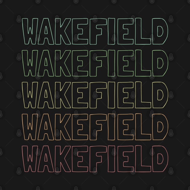 Wakefield Name Pattern by victoria@teepublic.com