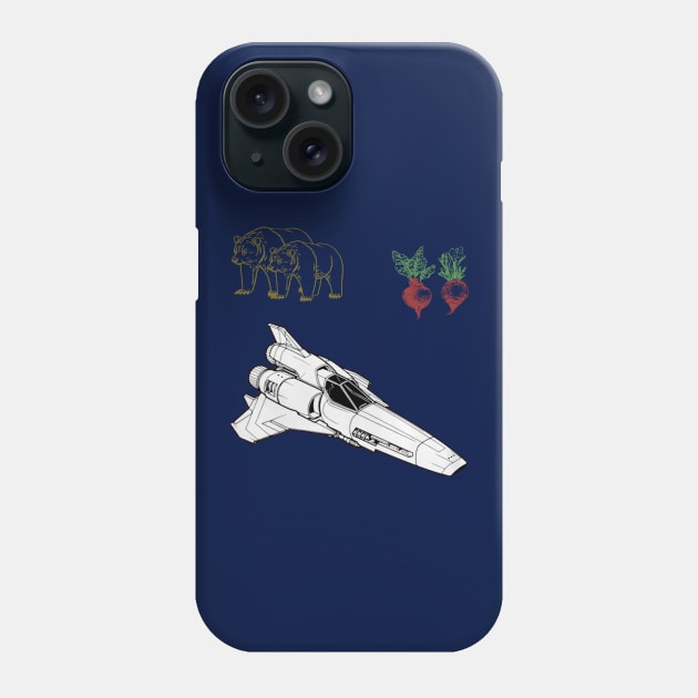 Bears. Beets. Battlestar Galactica. Phone Case by GeekGiftGallery