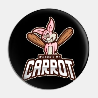 Where's My Carrot Rabbit Pin