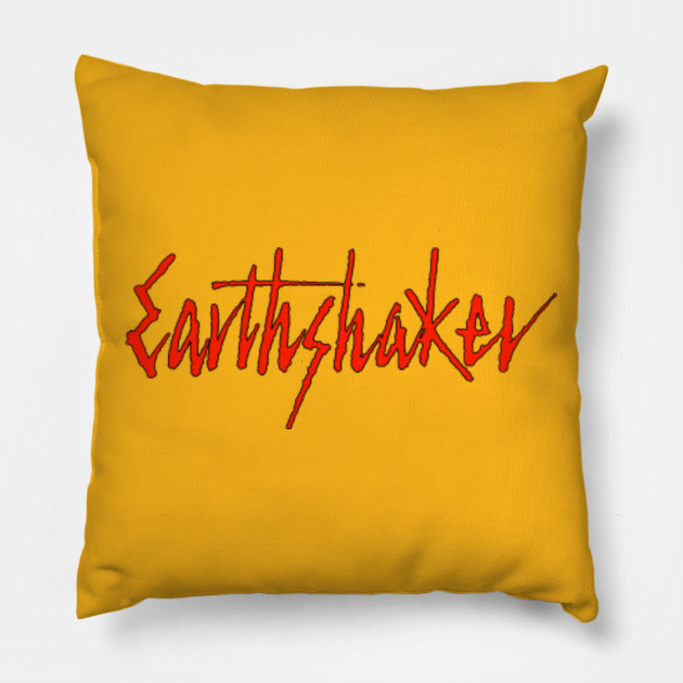 Earthshaker Red Logo Earthshaker Pillow Teepublic