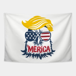 Donald Trump Eagle Merica Funny Vintage Tapestry