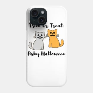 Trick or Treat Fishy Halloween Cats Phone Case