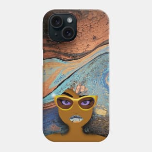 Metal Galaxy Girl Phone Case