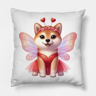 Valentine Fairy Shiba Dog Pillow