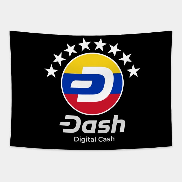 Dash Digital Cash Venezuela Cryptocurrency Tapestry by dash