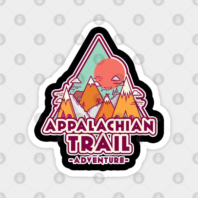 Appalachian Trail mountain adventure Magnet by SerenityByAlex