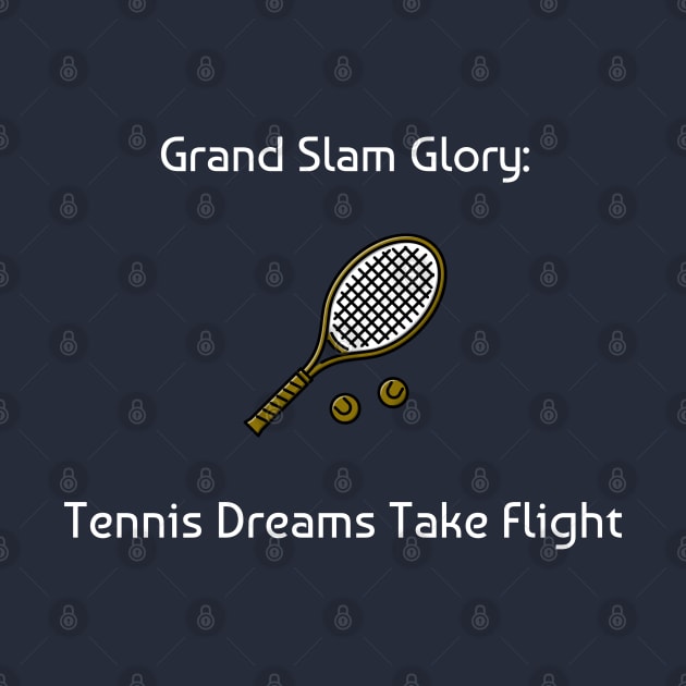 Grand Slam Glory: Tennis Dreams Take Flight Tennis by PrintVerse Studios