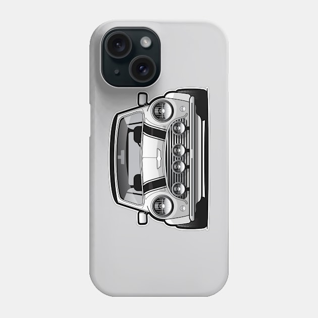 Mini Cooper MK1 BW Phone Case by RBDesigns