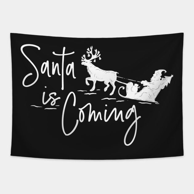 Santa is Coming Xmas 2020 Vol3 Tapestry by Merchsides