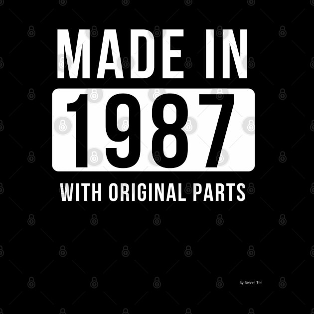 Made In 1987  Gift Idea  1987 by giftideas