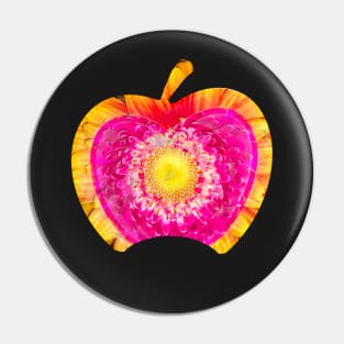 Flowery apple Pin