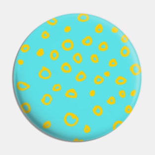 Abstract boho yellow bubble pattern Pin