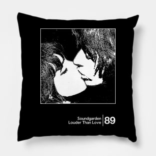 Soundgarden - Louder Than Love / Minimalist Style Graphic Design Pillow