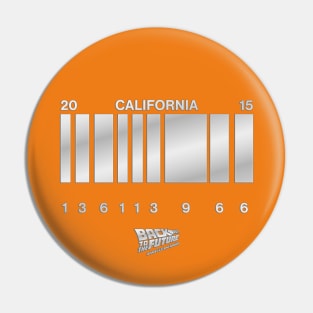 Delorean California 2015 License Plate Pin