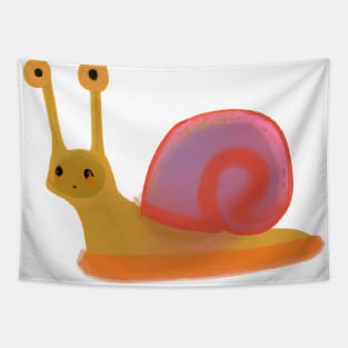 Cute Snail Drawing Tapestry