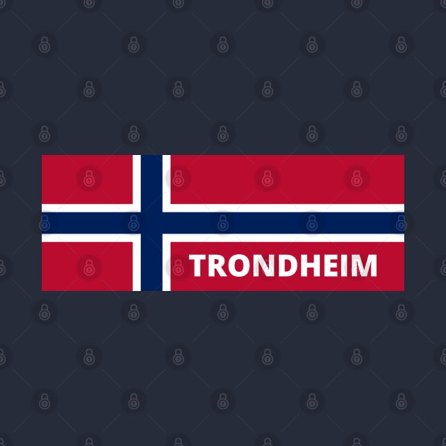 Trondheim City in Norwegian Flag by aybe7elf