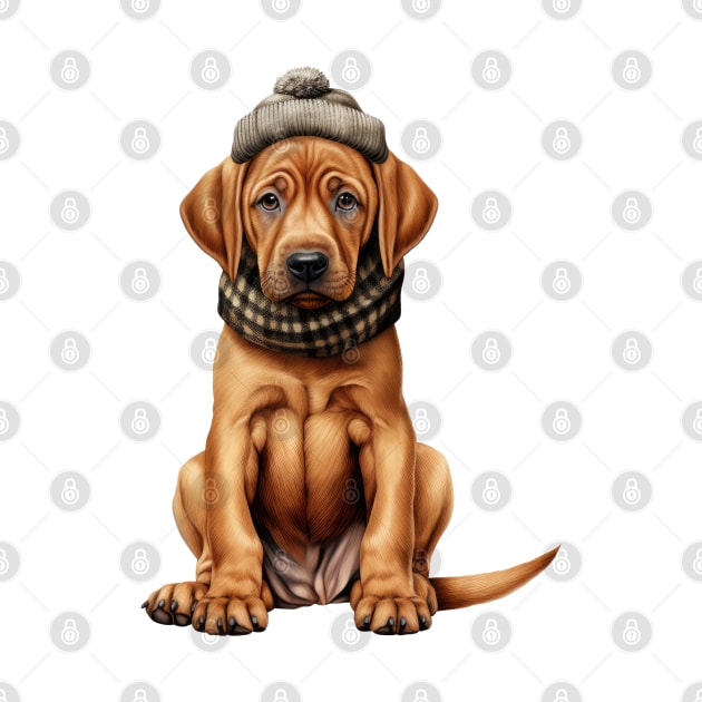 Winter Rhodesian Ridgeback Dog by Chromatic Fusion Studio