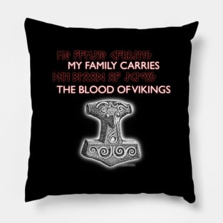 Viking Family Pillow