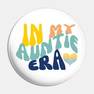 In my Auntie era, colorful retro graphic Pin