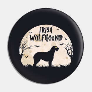 Halloween Horror Irish Wolfhound Pin