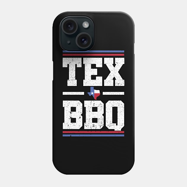 Texas BBQ and Grill Lovers | Humorous Tex Distressed Style Phone Case by missalona