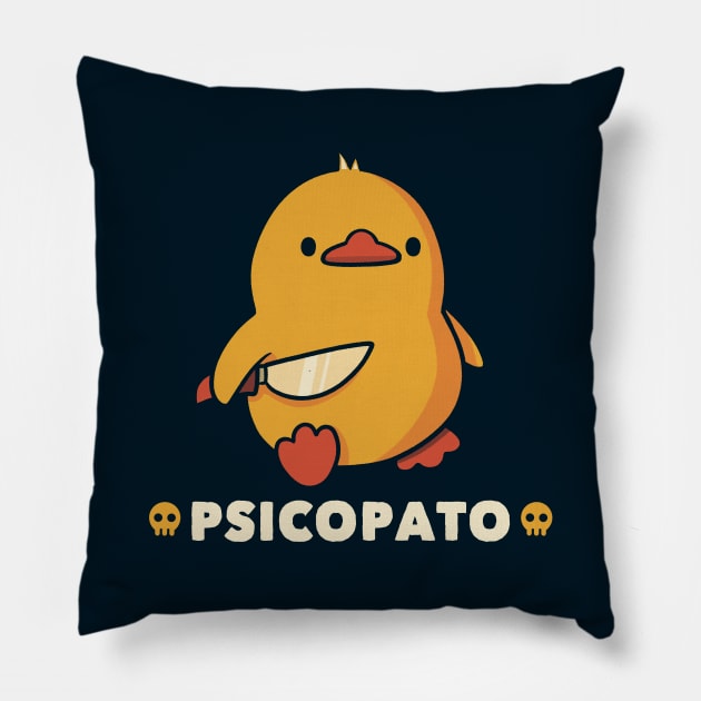 Psicopato Funny Duck by Tobe Fonseca Pillow by Tobe_Fonseca