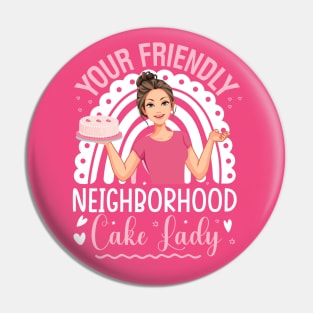 Your friendly neighborhood cake lady - a cake decorator design Pin