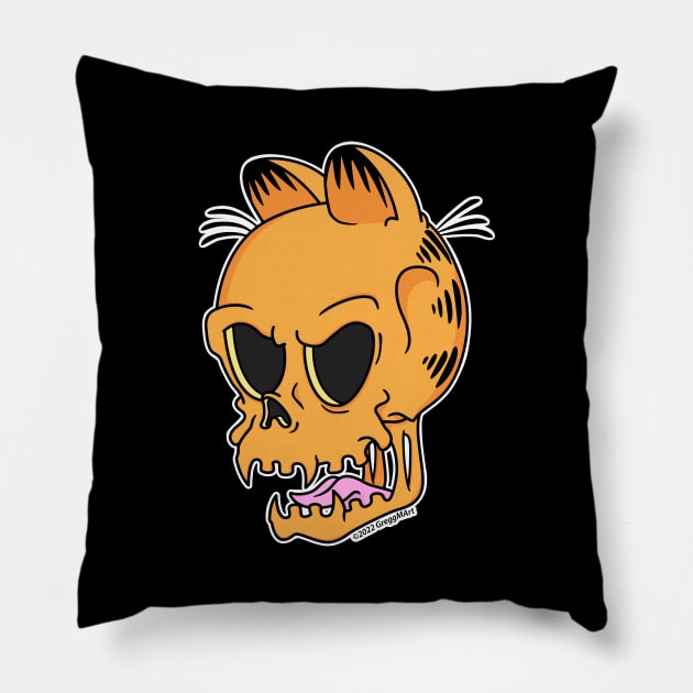 Garf Skull Pillow by Gregg.M_Art