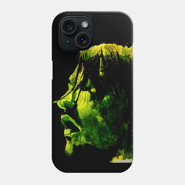 Green face Phone Case by kirsai89
