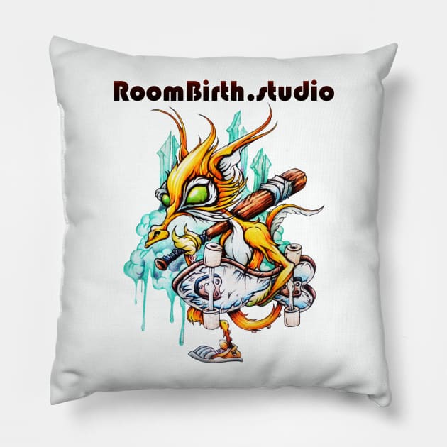 fox t-shirt 1 Pillow by roombirth