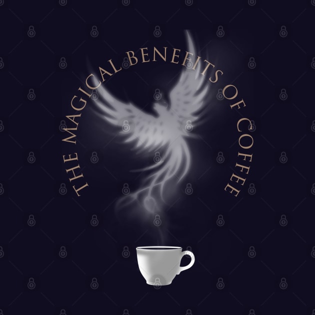 Fantasy Inspired Coffee Phoenix Slogan for Coffee Lovers by BoggsNicolas