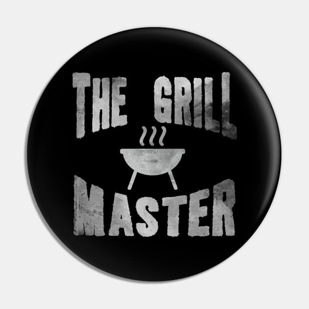 The Grill Master Vintage Grunge Style Pin by Pastel Potato Shop