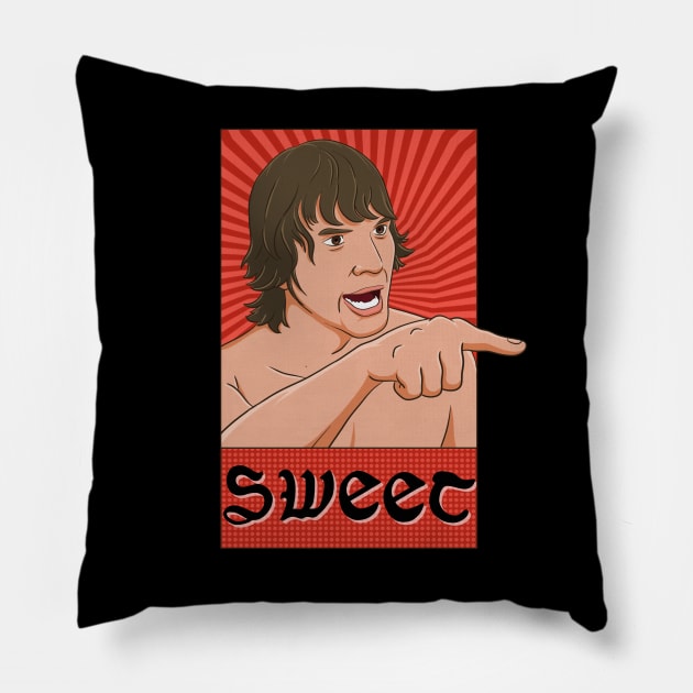 Angry Tattoo Dude 2 Pillow by sk8rDan