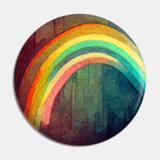 Vibrant colored rainbow on a washed out background. Pin