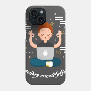 Coding Meditation - Yoga Phone Case