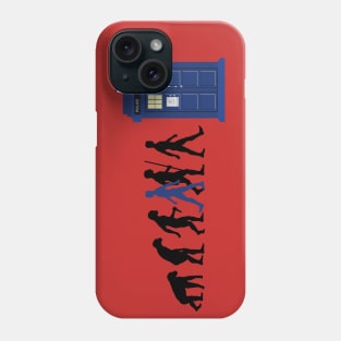 EVOLUTION Of Humans - Blue Police Public Call Box 4 Phone Case