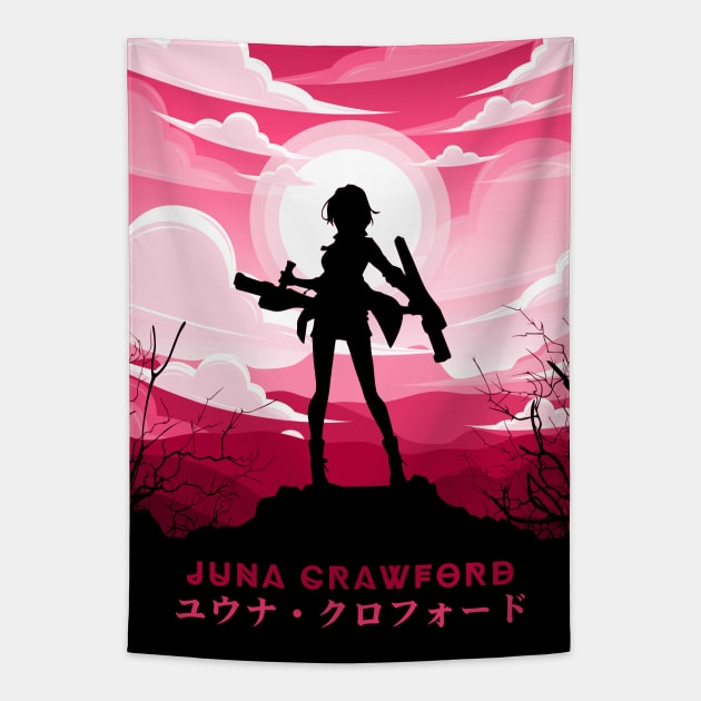 Juna Crawford | Trails Of Cold Steel Tapestry by GuruBoyAmanah