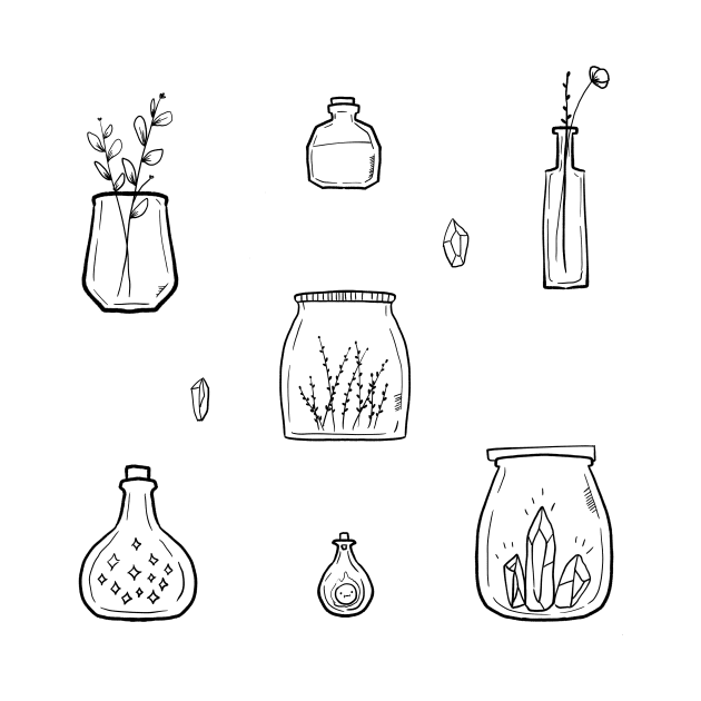 Cute Jar illustrations by Mayarart