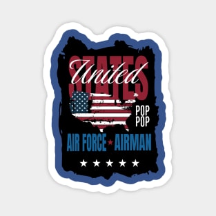 Air Force Airman Pop Pop Magnet