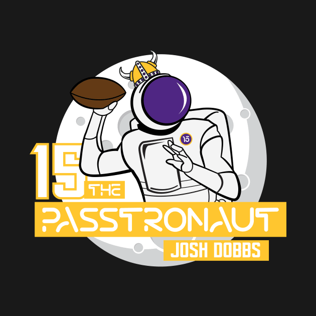 Joshua Dobbs - The Passtronaut - Minnesota Vikings by Merlino Creative