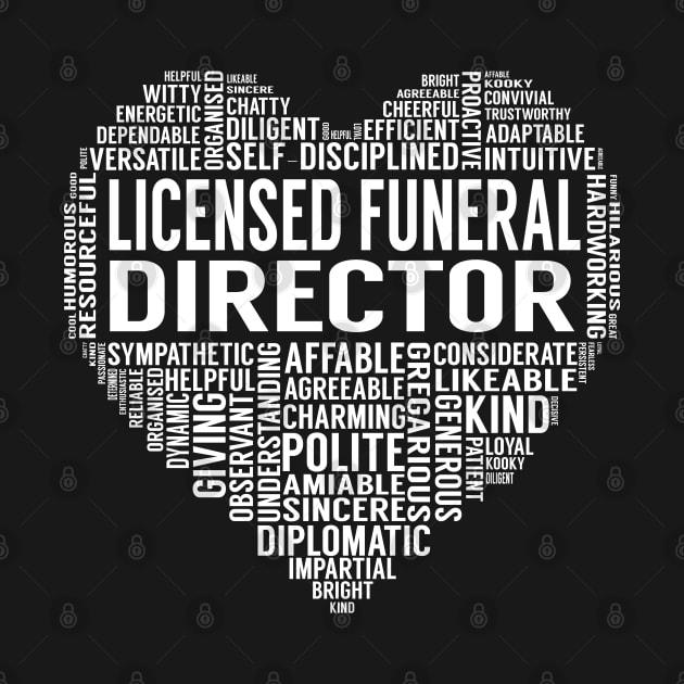 Licensed Funeral Director Heart by LotusTee